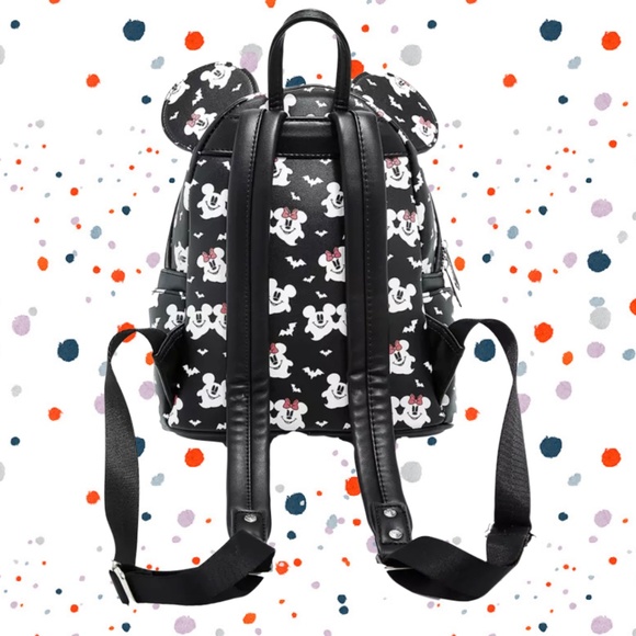 Loungefly Disney Mickey & Minnie Ghostly Glow in the Dark Mini Backpack